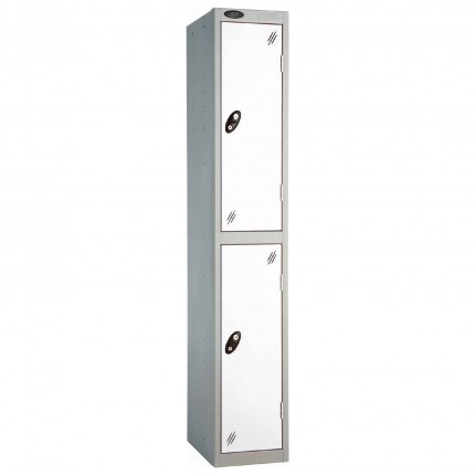  Probe 2 Door High Steel Storage Locker Padlock Hasp Lock - white door