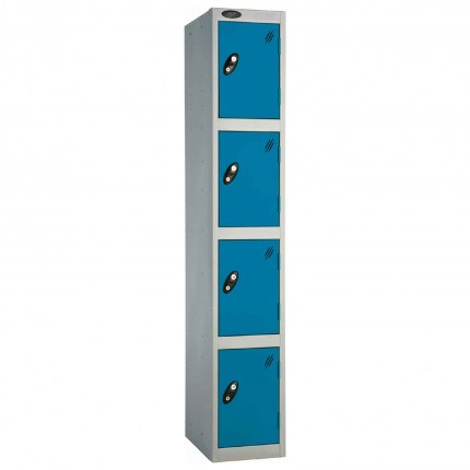 Probe 4 Door Handbag Size Steel Storage Locker Key Lock blue