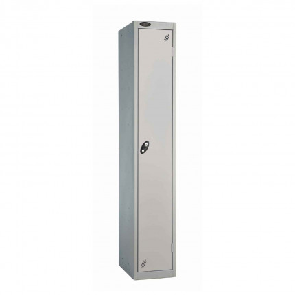  Probe 1 Door High Steel Storage Locker Padlock Hasp Lock - silver grey door