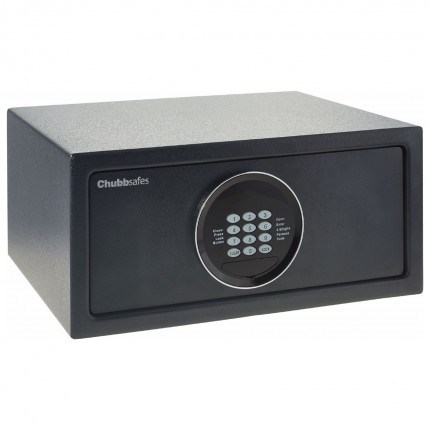 CHUBBSAFES AIR HOTEL SAFE ELECTRONIC LOCK & MOTORISED BOLTWORK STEEL DOOR & BODY 13KG 24 LITRES ALD22