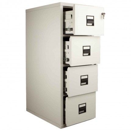 Fireking Professional 2 Hour 4 Drawer Fire File Cabinet