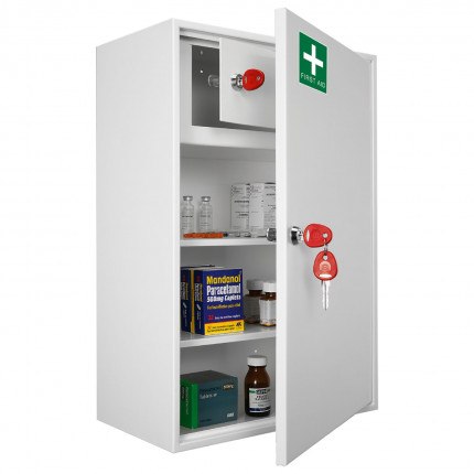 Securikey Kfak03 First Aid Cabinet - Wall Mounted Lockable Cabinet