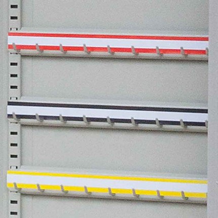 KSE1500 - Blank Self Adhesive Hook Bar Label Strips