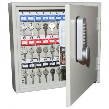 Keysecure KSE50-MD Slam Shut Digital Locking Key Cabinet 50 Keys