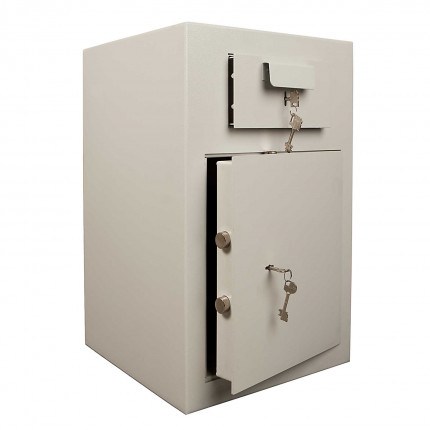 De Raat PT-D3 Key Locking Deposit Safe - doors ajar
