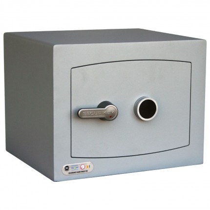 Securikey SFMV1FRK-G Mini Vault Gold Key Lock Security Safe - door closed