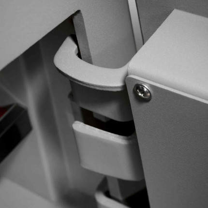 Key Lock Security Safe - Securikey Mini Vault Silver 1K hinges