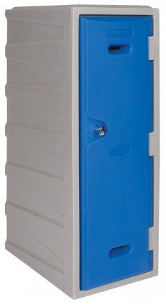 G Force LK03 Large 1 Door Weatherproof Plastic Locker - Blue