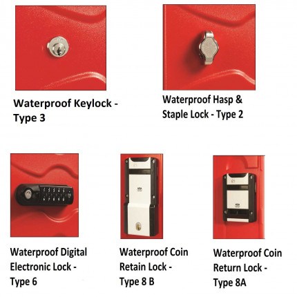 Probe Ultrabox Waterproof Lock Options for use outdoors in all weather