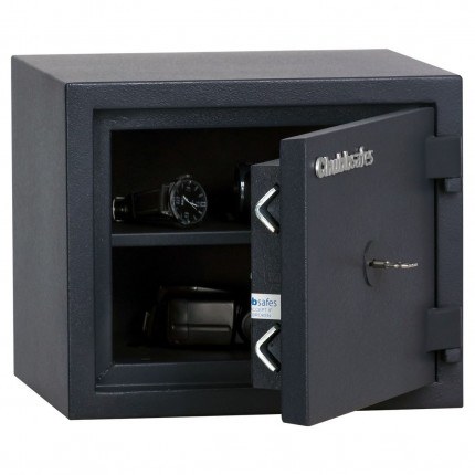 Chubbsafes Homesafe S2 10K Key Locking Fire Security Safe for Burglary and Fire protection - door ajar