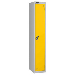 Probe 1 Door Combination Locking High Metal Locker Yellow
