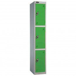  Probe 3 Door High Steel Storage Locker Padlock Hasp Lock - green door