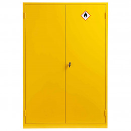 Wide Flammable Welded COSHH Cabinet - Bedford 88F824 - Doors Closed