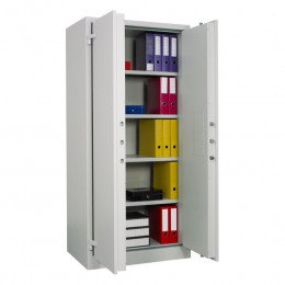 Chubbsafes Archive 640 Large Fire Security Cabinet door open with files