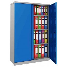 Phoenix SCL1491GBK 2 Door Blue Steel Storage Cupboard | Key Locking