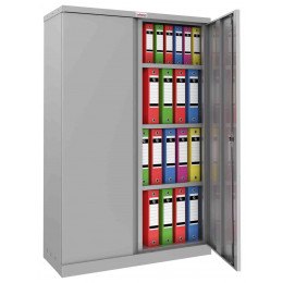 Phoenix SCL1491GGK 2 Door Grey Steel Storage Cupboard | Key Locking