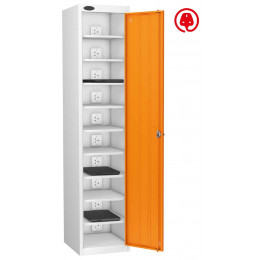 Probe 10 Laptops 1 Door Key Locking Charging Locker- orange