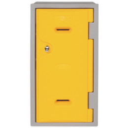 G Force LK02 600mm High Weatherproof Plastic Locker - Yellow