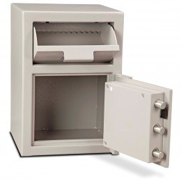 Burton Teller 1E Electronic V-Trap Drawer Deposit Safe - door bolts