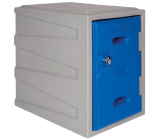 G Force LK01 Mini 1 Door Weatherproof Plastic Locker - Blue