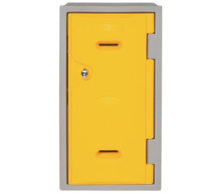 G Force LK02 600mm High Weatherproof Plastic Locker - Yellow