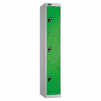 Probe Expressbox 3 Door Locker Key Locking Green