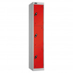 Probe Expressbox 3 Door Locker Key Locking Red