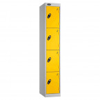 Probe Expressbox 4 Door Locker Key Locking Yellow