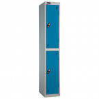  Probe 2 Door High Steel Storage Locker Key Lock - blue door