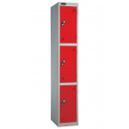 Probe 3 Door Back Pack Size Storage Locker Key Lock red doors and silver body