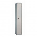  Probe 1 Door High Steel Storage Locker Key Locking grey