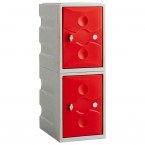 Probe UltraBox PLUS Low 2 Door Waterproof Plastic Locker - Red