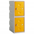 Probe UltraBox PLUS Low 2 Door Waterproof Plastic Locker - yellow