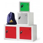 Probe 1 Door Padlock Latch Locking Small Modular Cube Lockers can be bolted together and door colours mixed if required