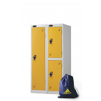 Probe Low Height 1 Door Steel Key Locking Storage Locker yellow