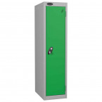Probe Low 1 Door Steel Locker with Padlock Latch Hasp Lock green