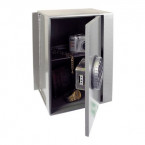 Churchill Magpie M4 wall safe with a Digital Lock Option with door half open