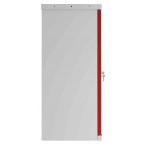 Phoenix SCL0891GRE 2 Door Red Electronic Steel Storage Cupboard side profile