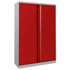 Phoenix SCL1491GRK Flat Packed Red Cupboard | Key Lock - closed