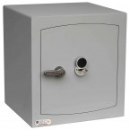 Key Locking Security Safe - Securikey Mini Vault Silver 3K - door closed