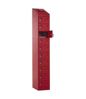 Probe LAPBOX 15 Laptops 15 Doors Charging Key Locking Locker - red