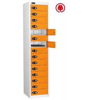 Probe Lapbox 15CHD Electronic Laptop Charging Locker 15 Door - orange