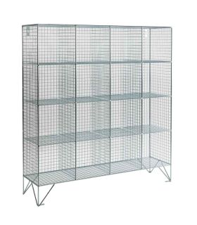 Wire Mesh 16 Compartment Open Storage unit