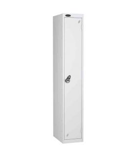 Probe 1 Door Combination Locking High Metal Locker white/white