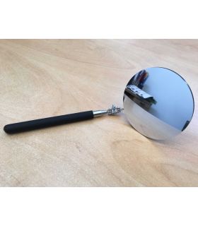 Vialux Small Portable Security Inspection Mirror 10cm diameter - fully closed