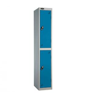  Probe 2 Door High Steel Storage Locker Padlock Hasp Lock - blue door