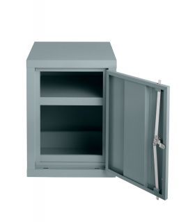 Small COSHH Hazardous 610x459x459mm Welded Cabinet - 88H644  - door open