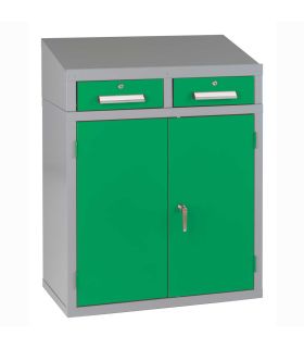 Bedford 88BDU1 Welded 2 Drawer Steel Sloping Top Desk Cabinet 