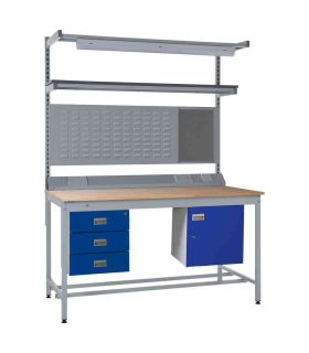 Probe HAZ-A Hazardous High Double Door Steel Cabinet - doors open