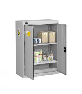 Probe GEN-O COSHH Low Double Door Steel Cabinet - open doors